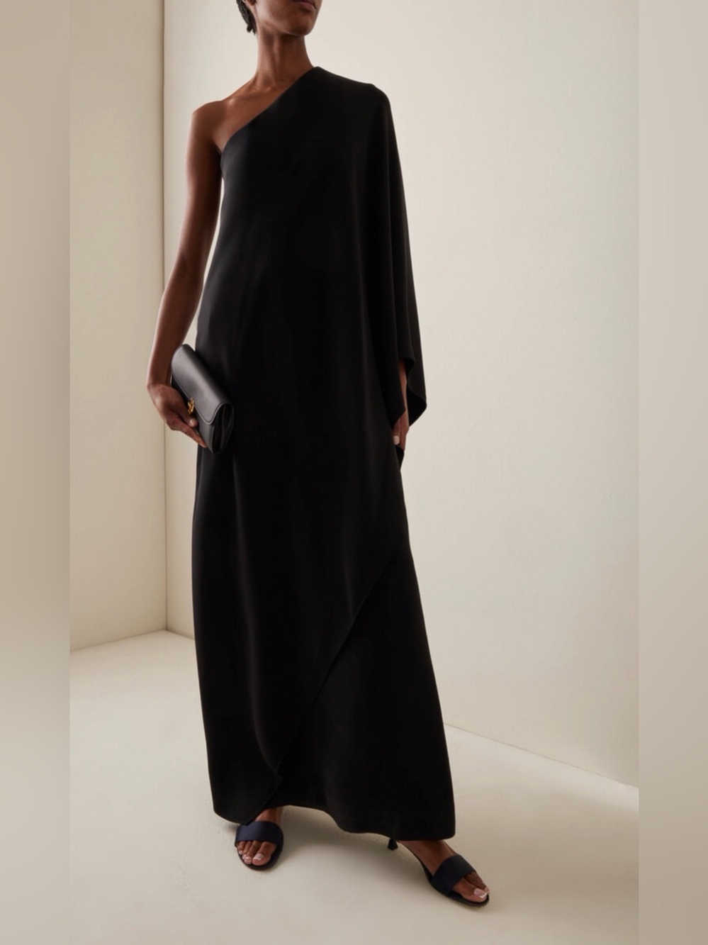 The Row Silk Long Dress — Black, Size XS/US 2, Very Good Condition (Sparrow)